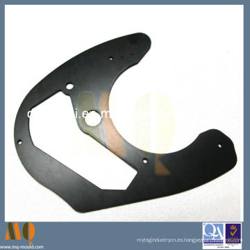 Negro de aluminio anodizado piezas mecanizadas (MQ669)